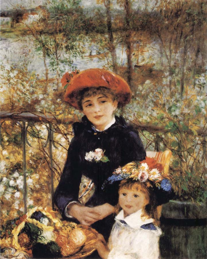 Pierre-Auguste Renoir On the Terrace